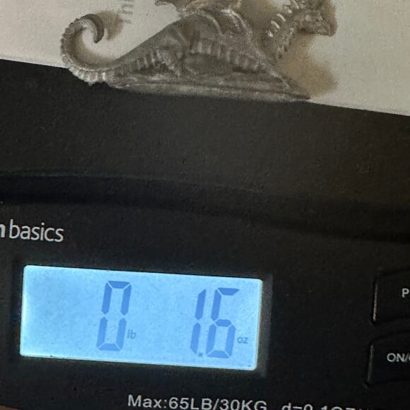 Vintage Grenadier Pewter Horned Dragon Figurine 1986 M97 Fantasy Lords D&D - Picture 8 of 8